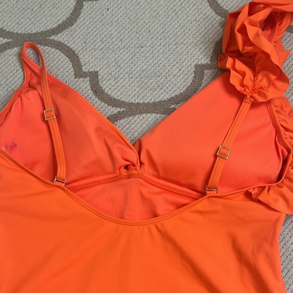Lilly Pulitzer Olivann One-Piece Orange Swimsuit, size 16 - Picture 9 of 16